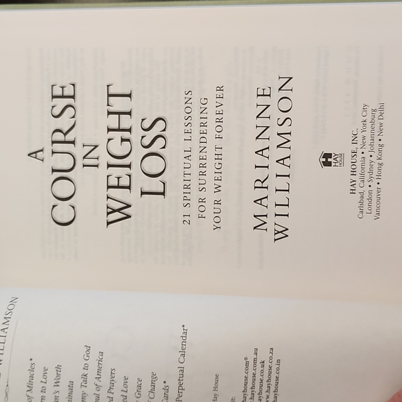 🌟MARIANNE WILLIAMSON🌟 - A Course in Weight Loss - HARDBACK - Picture 5 of 12